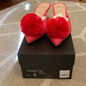 J. Crew Pom-Pom Mules